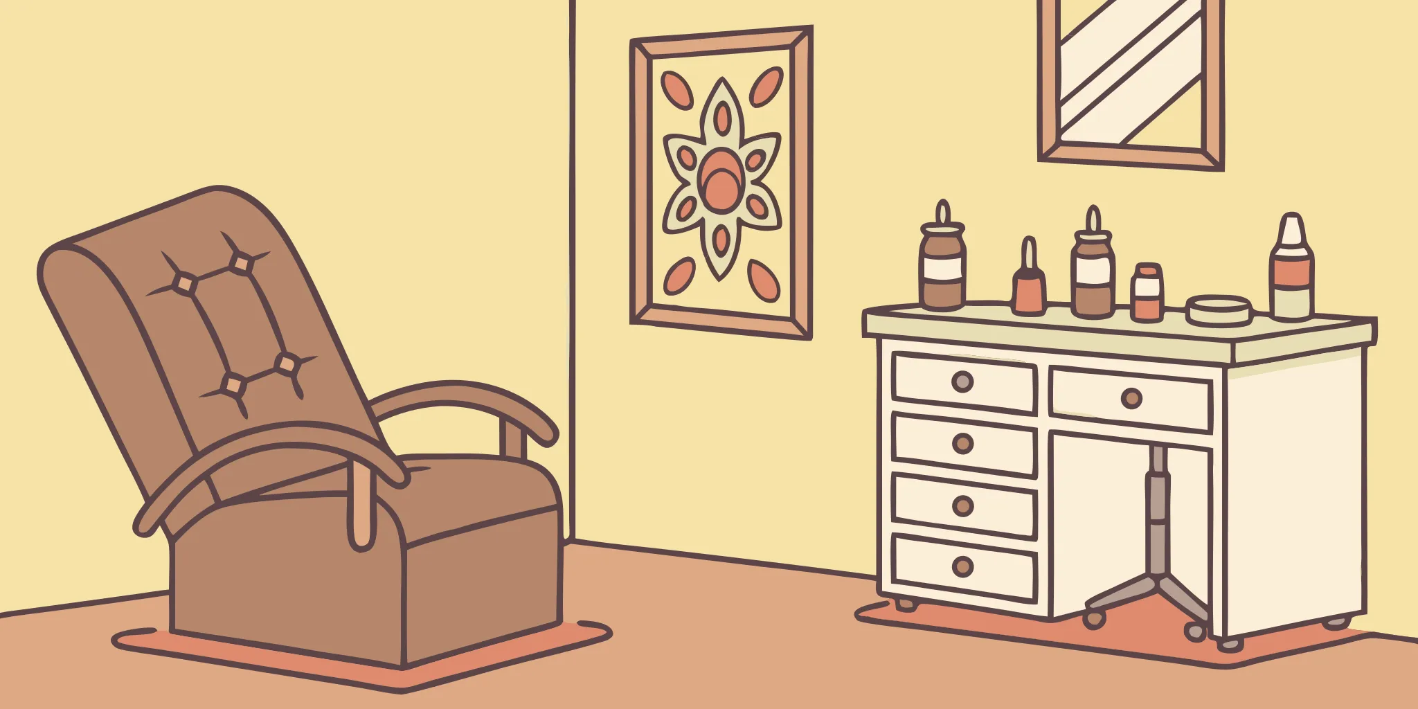 A Brooklyn tattoo studio set up for a consultation to schedule a tattoo.